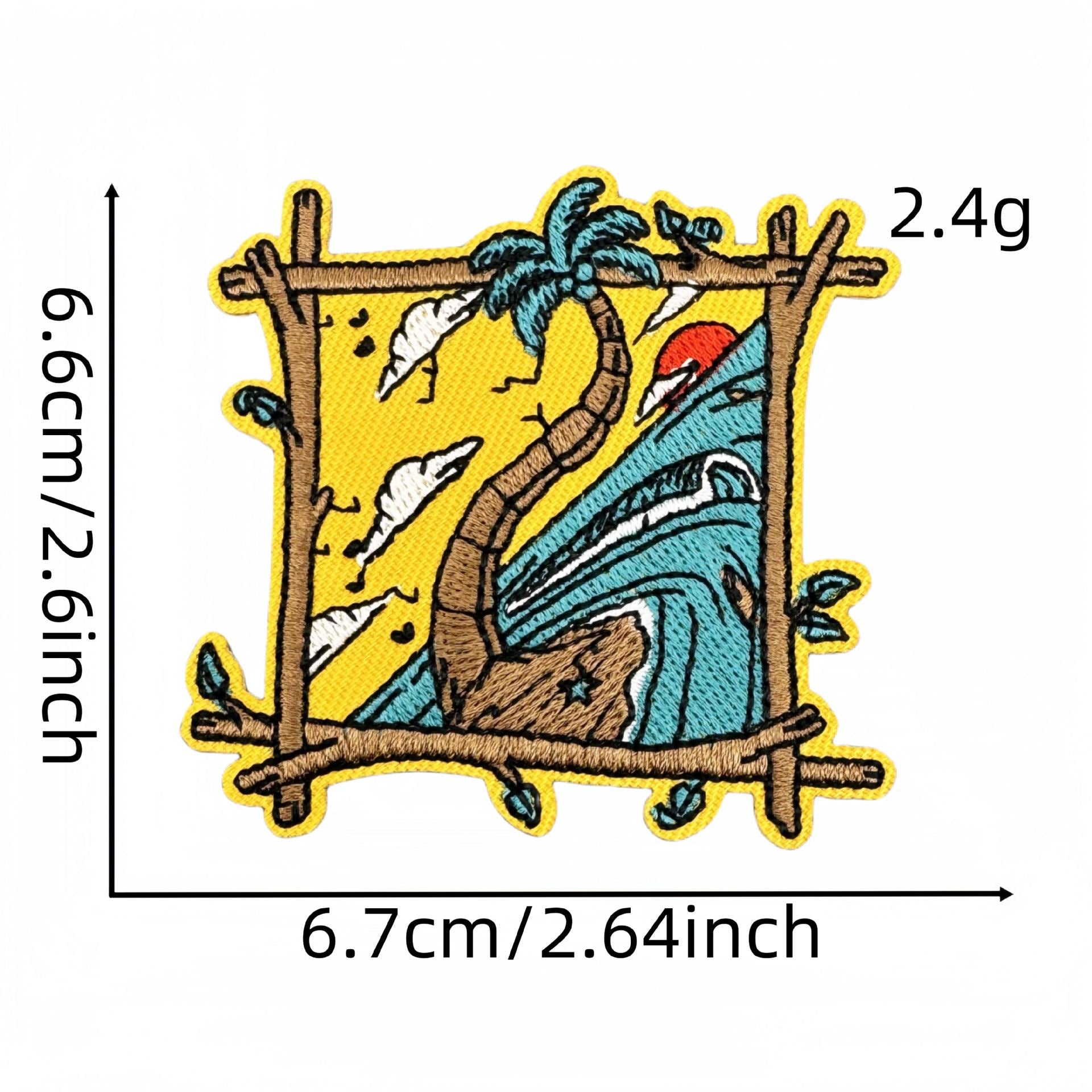 Wholesale Landscape skull car cloth sticker green landscape graffiti series decoration